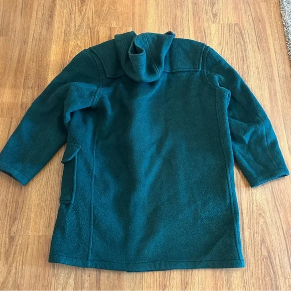 Gloverall England Heritage Garment Duffel Coat Wool Green Men’s XL - Picture 2 of 8